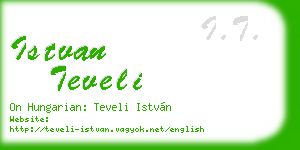 istvan teveli business card